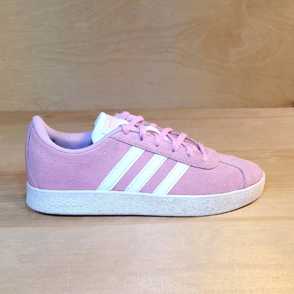 adidas Kids Pink and White Sneakers